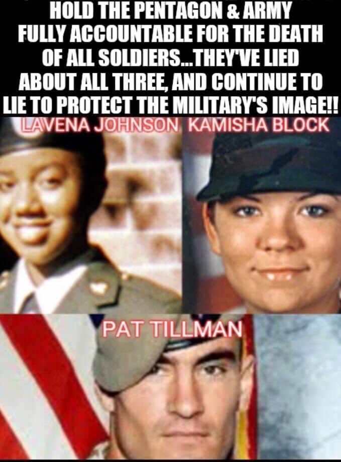 LaVena Lynn Johnson , Pat Tillman and Kamisha Block: American Tragedy