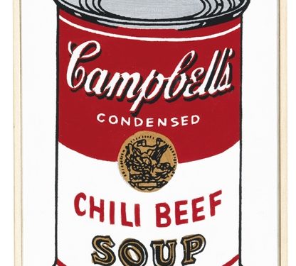 Andy  Warhol Soup Can sell at Christie’s