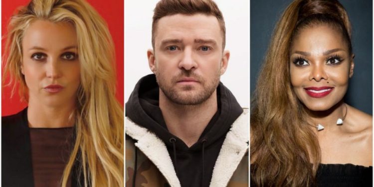Why did Justin Timberlake apologize to Brittney and Janet? Janet Jackson Super Bowl XXXVIII Halftime Show (2004)/ Britney spears working it
