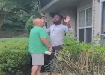 Community protests after man’s racist rant caught on video