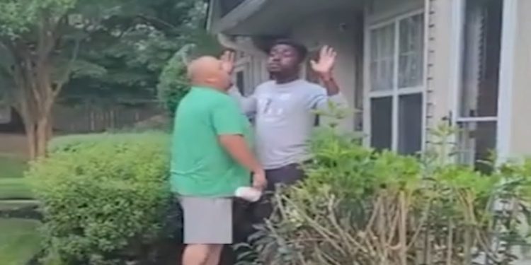 Community protests after man’s racist rant caught on video