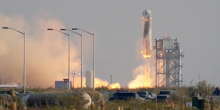 Blue Origin is preparing to launch its first crewed spaceflight