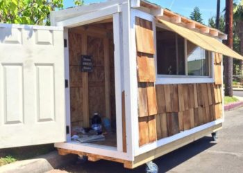 Elvis Summers Sees Homeless Woman Sleeping Outside His Home And Spends $500 To Build Her A Tiny House – Video