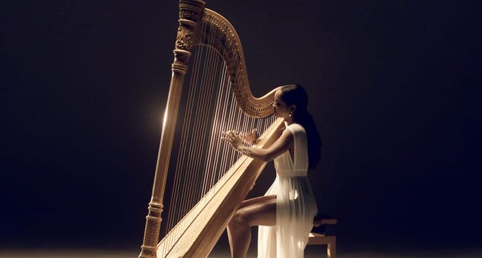 Madison Calley is a work of art and musician, a harpist with soul