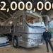 Touring a $2,000,000 Luxury Motorhome with Secret Supercar Garage
