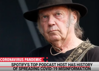 Neil Young pulls his music from the streaming service Spotify in protest over Covid-19 misinformation. YouTube/MSNBC