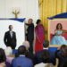 Barack and Michelle Obama give remarks after official portraits unveiled at White House ceremony