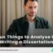 Analyse While Writing a Dissertation