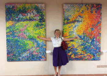 Semadar, Creator of the Neo-Pointillism Technique, Exhibits at the LA Art Show