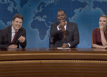 Colin Jost and Scarlett Johansson Team Up for SNL Finale Revenge