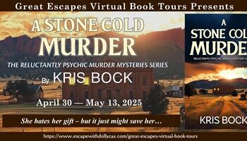 A Stone Cold Murder (Reluctantly Psychic Murder Mystery) by Kris Bock #Review #Giveaway – Great Escapes Book Tour @thetulegroup – Escape With Dollycas Into A Good Book