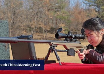 North Korea unveils image of Kim’s teenage daughter firing rifle at shooting range