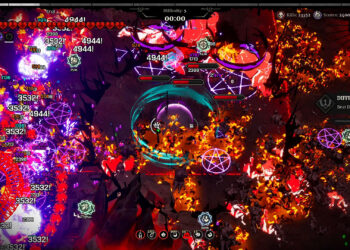 “混沌の弾幕”に囲まれながら敵を倒していくローグライトACT「グラインドサバイバー」，Steam Nextフェスでデモを公開