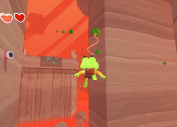 舌で自由に移動し，キノコやどんぐりで道を作る。カエルが主人公の3Dプラットフォーマー「BIG HOPS」（ほぼ日 インディーPick Up！）